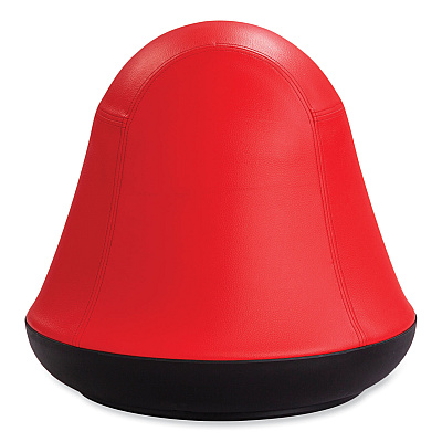 Safco Runtz Swivel Ball Chair, Backless, Supports Up to 250 lb, Red Vinyl (SAF4761RV)