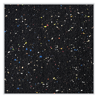 Ghent Satin Aluminum-Frame Recycled Rubber Bulletin Boards, 96.5 x 48.5, Confetti Surface (GHEATR48CF)