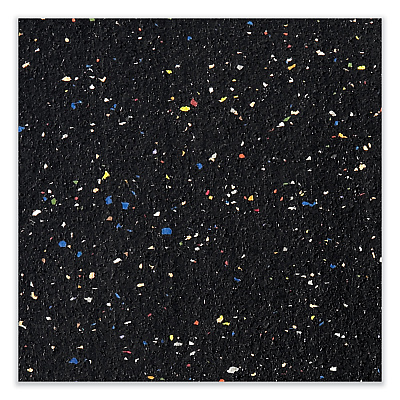 Ghent Satin Aluminum-Frame Recycled Rubber Bulletin Boards, 120.5 x 48.5, Confetti Surface (GHEATR410CF)