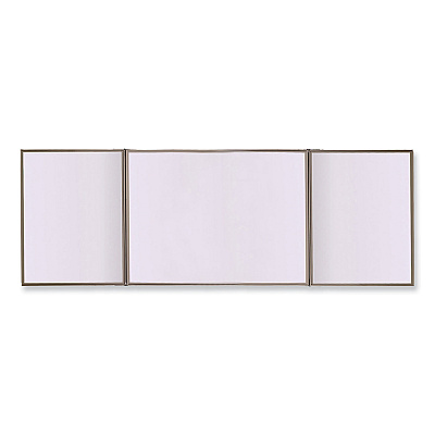 Ghent VisuALL PC Whiteboard Cabinet, Beige Fabric Bulletin Board Exterior Doors, 36 x 24, Aluminum Frame (GHE41300)
