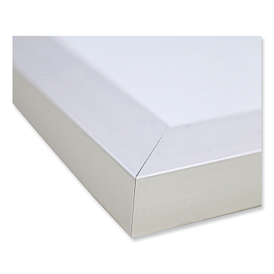 Ghent Time Out Magnetic Whiteboard, 36 x 24, White/Gray Surface, Satin Aluminum Frame (GHEGRPM312T23)