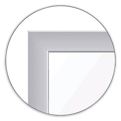 Ghent OR Schedule Magnetic Whiteboard, 48.5 x 36.5, White/Gray Surface, Satin Aluminum Frame (GHEGRPM313S34)