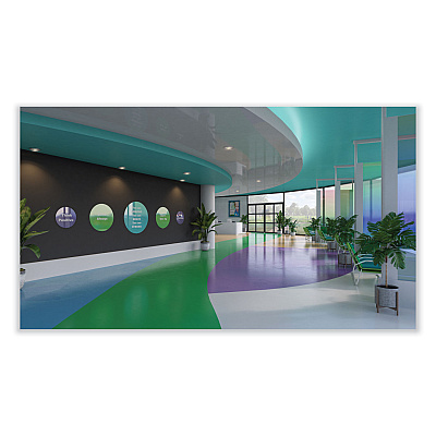 Ghent Coda Low Profile Circular Magnetic Glassboard, 36 Diameter, White Surface (GHECDAGM36WH)