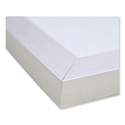 Ghent Magnetic Porcelain Whiteboard with Satin Aluminum Frame, 48.5 x 36.5, White Surface (GHEM1341)