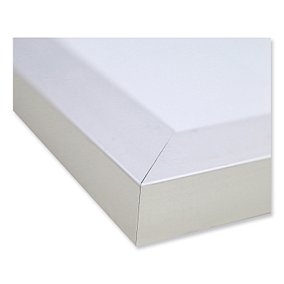 Ghent Magnetic Porcelain Whiteboard with Satin Aluminum Frame, 48.5 x 48.5, White Surface (GHEM1444)