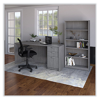 Alera Valencia Series Mobile Pedestal File, Left/Right, 3-Drawer: Box/Box/File, Legal/Letter, Gray, 15.88 x 20.5 x 28.39 (ALEVA572816GY)
