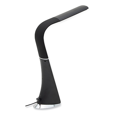 V-Light LRD Task Lamp with Digital Display, Gooseneck, 16" High, Black (VLUSVLU2FBR)