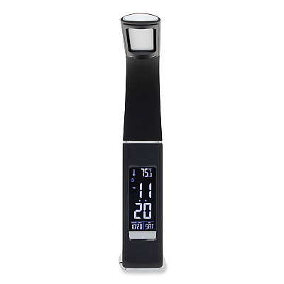 V-Light LRD Task Lamp with Digital Display, Gooseneck, 16" High, Black (VLUSVLU2FBR)