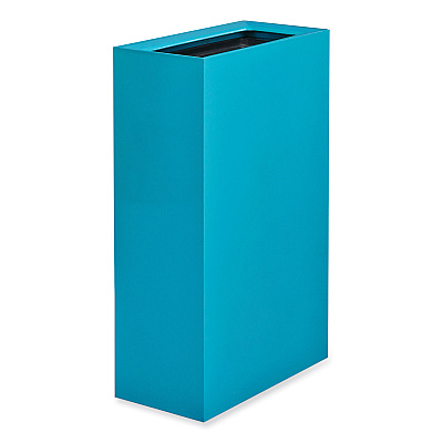 Safco Mixx Recycling Center Rectangular Receptacle, 29 gal, Steel, Blue (SAF9448BU)