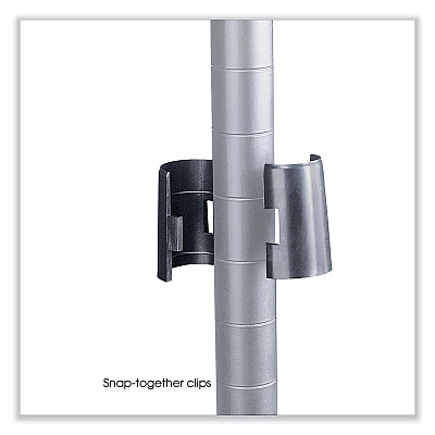 Safco Industrial Add-On Unit, Four-Shelf, 48w x 18d x 72h, Steel, Metallic Gray (SAF5292GR)