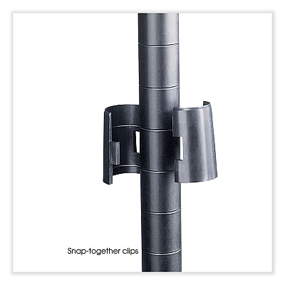 Safco Industrial Add-On Unit, Four-Shelf, 36w x 18d x 72h, Steel, Black (SAF5286BL)