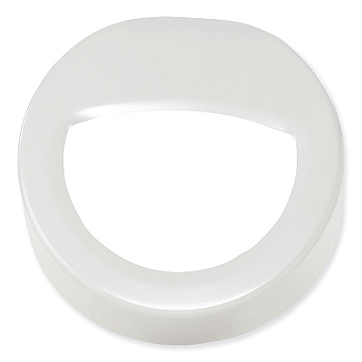 Safco Open Top Round Waste Receptacle, 30 gal, Steel, White (SAF9920WH)