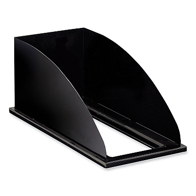 Safco Mixx Recycling Center Lid, Topper Style, 9.87w x 19.87d x 0.62h, Black (SAF9449BL)