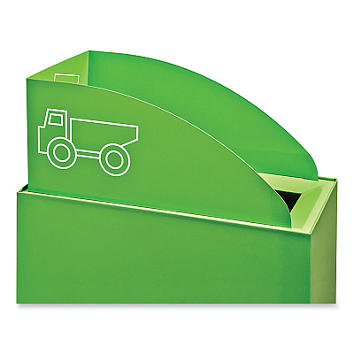 Safco Mixx Recycling Center Lid, Topper Style, 9.87w x 19.87d x 0.62h, Green (SAF9449GN)