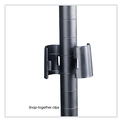 Safco Industrial Add-On Unit, Four-Shelf, 48w x 18d x 72h, Steel, Black (SAF5292BL)