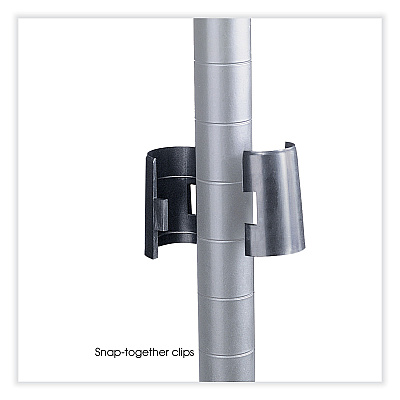 Safco Industrial Add-On Unit, Four-Shelf, 48w x 24d x 72h, Steel, Metallic Gray (SAF5295GR)