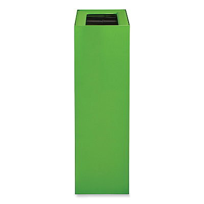 Safco Mixx Recycling Center Rectangular Receptacle, 29 gal, Steel, Green (SAF9448GN)