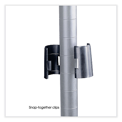 Safco Industrial Add-On Unit, Four-Shelf, 36w x 24d x 72h, Steel, Metallic Gray (SAF5289GR)
