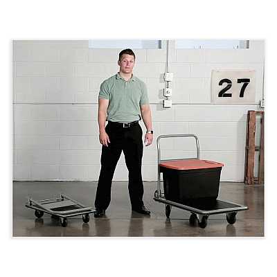 Safco Tuff Truck Platform Truck, 500 lb Capacity, 36 x 24, Gray (SAF4063)