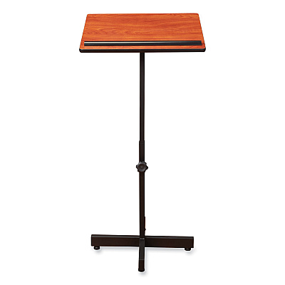 Oklahoma Sound Portable Presentation Lectern Stand, 20 x 18.25 x 44, Cherry (NPS70CH)