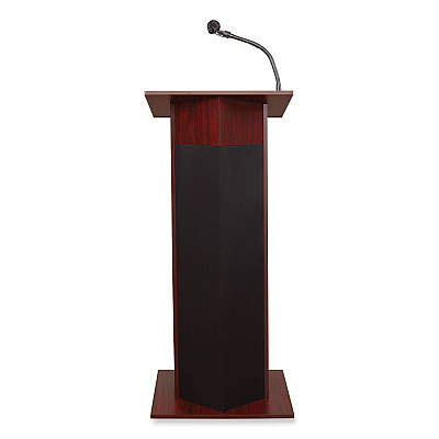 Oklahoma Sound Power Plus Lectern, 22 x 17 x 46, Mahogany (NPS111PLSMY)