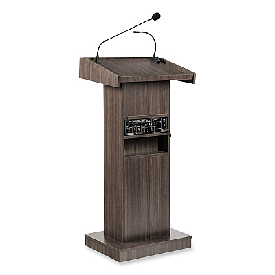 Oklahoma Sound Orator Lectern, 22 x 17 x 46, Ribbonwood (NPS800XRW)