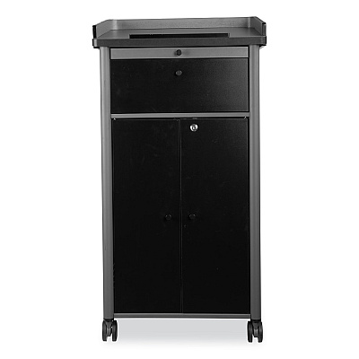 Oklahoma Sound Greystone Lectern, 23.5 x 19.25 x 45.5, Charcoal Gray (NPSGSL)