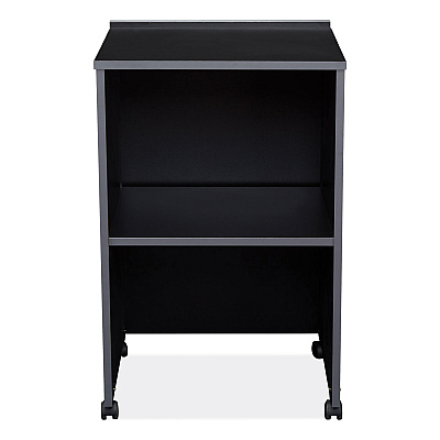 Oklahoma Sound AV Cart/Lectern Base, 21.12 x 17.5 x 33.75, Black (NPS112BK)