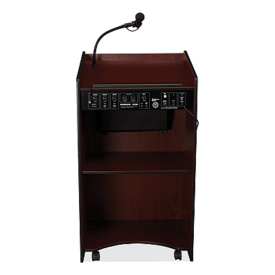 Oklahoma Sound Aristocrat Sound Lectern, 25 x 20 x 46, Mahogany (NPS6010MY)