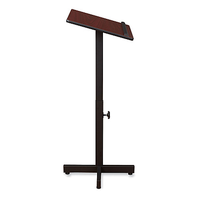 Oklahoma Sound Portable Presentation Lectern Stand, 20 x 18.25 x 44, Mahogany (NPS70MY)
