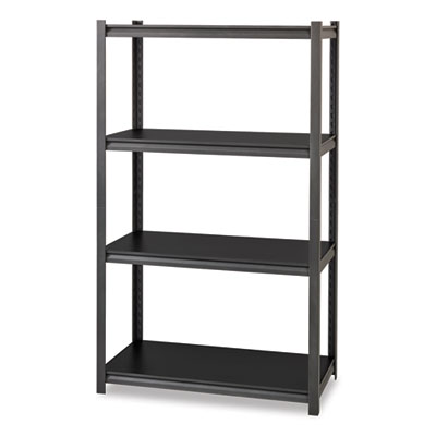 Hirsh Industries Iron Horse 3200 Rivet Shelving, Four-Shelf, 36w x 18d x 60h, Gray (HID20995)