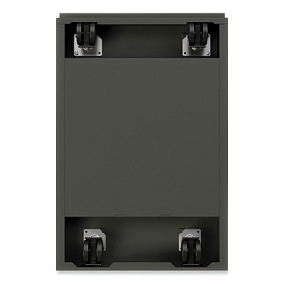Hirsh Industries Arch Pull 20 Deep Mobile Pedestal File, 2-Drawer: Box/File, Letter, Charcoal, 15 x 19.88 x 23.75 (HID22753)