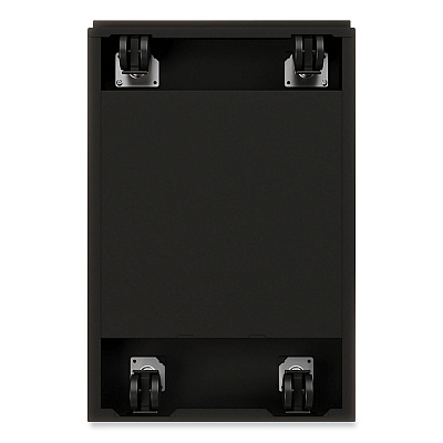 Hirsh Industries Arch Pull 20 Deep Mobile Pedestal File, 2-Drawer: Box/File, Letter, Black, 15 x 19.88 x 23.75 (HID22752)