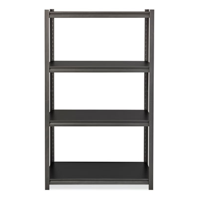 Hirsh Industries Iron Horse 3200 Rivet Shelving, Four-Shelf, 36w x 18d x 60h, Gray (HID20995)