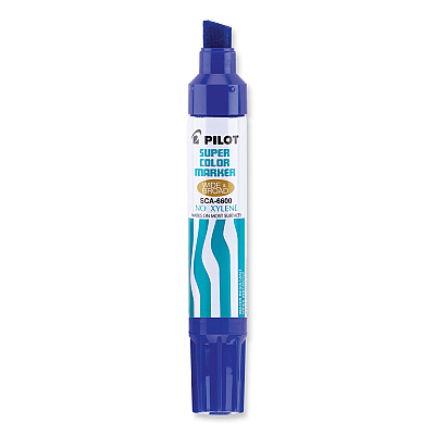 Pilot Jumbo Refillable Permanent Marker, Broad Chisel Tip, Blue (PIL45200)