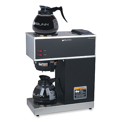 BUNN VPR 12-Cup Commercial Pourover Coffee Brewer, Gray/Stainless Steel (BUN332000015)