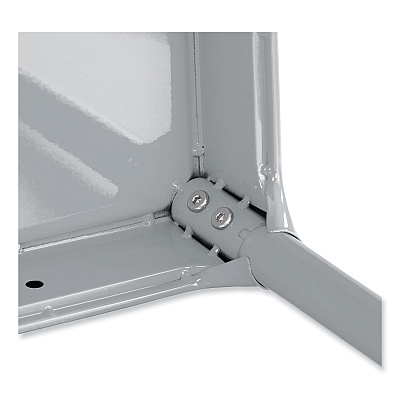 Safco Steel Guest Stool, Backless, Supports Up to 275 lb, 15" to 15.5" Seat Height, Silver Seat, Silver Base (SAF6603SL)