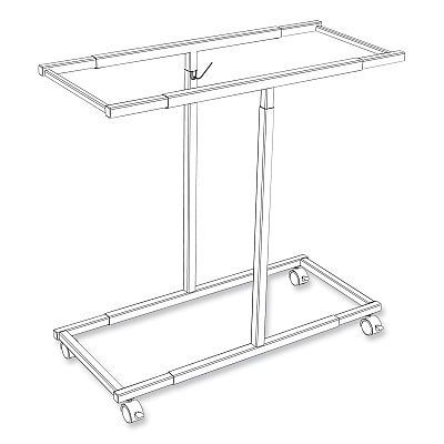 Safco Mobile Vertical File, 12 Hanging Clamps, 39.25w x 16d x 52h, Tan (SAF5059)