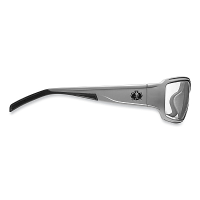 ergodyne Skullerz Thor Safety Glasses, Matte Gray Nylon Impact Frame, Clear Polycarbonate Lens (EGO51100)