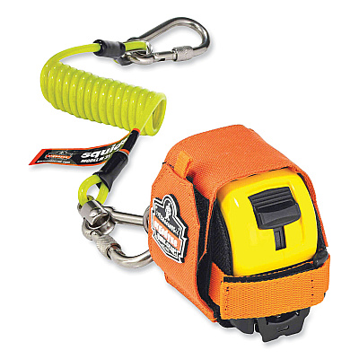 ergodyne Squids 3770 Belt Clip Tape Measure Holder, Large, 3.62 x 7.25 x 2.5, Polyester, Orange (EGO19770)