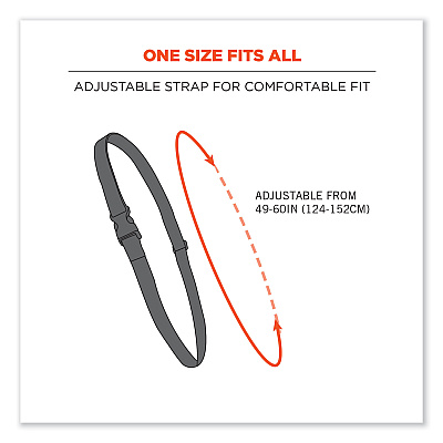 ergodyne Squids 3137 Padded Barcode Scanner Lanyard Sling, 49" to 60" Long, Black (EGO19177)