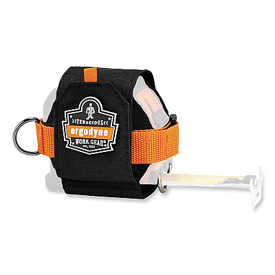 ergodyne Squids 3770 Belt Clip Tape Measure Holder, X-Large, 3.62 x 7.25 x 2.5, Polyester, Black (EGO19771)