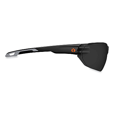 ergodyne Skullerz Vali Frameless Safety Glasses, Matte Black Nylon Impact Frame, Smoke Polycarbonate Lens (EGO59230)
