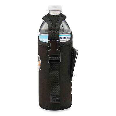 ergodyne Squids 3775 Can + Bottle Holder Trap, Small, 3.62 x 7.25 x 2.5, Neoprene, Black (EGO19775)