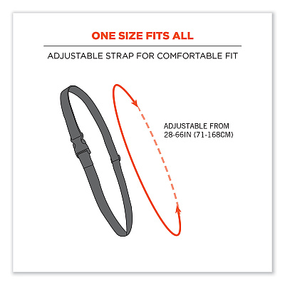 ergodyne Squids 3134 Barcode Scanner Lanyard Sling, 28" to 66" Long, Black (EGO19166)