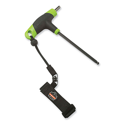 ergodyne Squids 3115 Adjustable-Wrist Tool Lanyard with Loop Tether, 5" to 7" Wrist, 2 lb Max Working  Capacity, 7.5" Long (EGO19042)