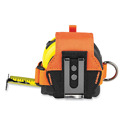 ergodyne Squids 3770 Belt Clip Tape Measure Holder, Large, 3.62 x 7.25 x 2.5, Polyester, Orange (EGO19770)