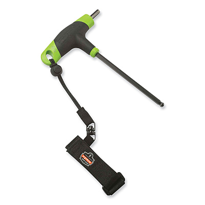 ergodyne Squids 3115 Adjustable-Wrist Tool Lanyard with Loop Tether, 7" to 8.5" Wrist, 2 lb Working Capacity, 7.5" Long (EGO19052)
