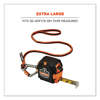 ergodyne Squids 3770 Belt Clip Tape Measure Holder, X-Large, 3.62 x 7.25 x 2.5, Polyester, Black (EGO19771)