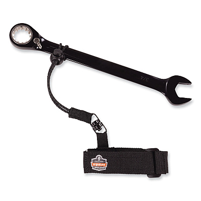 ergodyne Squids 3115 Adjustable-Wrist Tool Lanyard with Loop Tether, 5" to 7" Wrist, 2 lb Max Working  Capacity, 7.5" Long (EGO19042)
